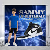 Lofaris Sneaker Ball Blue Custom 10th Birthday Backcdrop